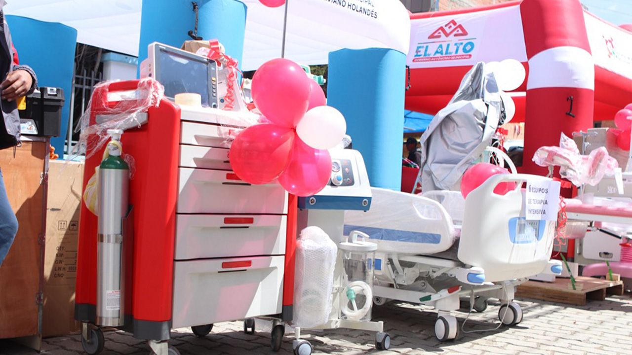 Alcaldía de El Alto invierte Bs 6 millones en equipamiento médico para el Hospital Boliviano Holandés