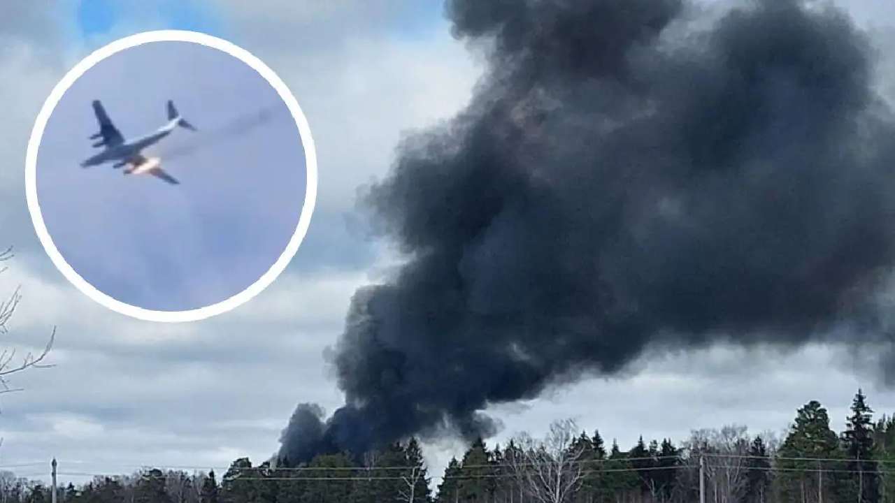Avión militar Il-76 se estrella con quince personas a bordo en Rusia