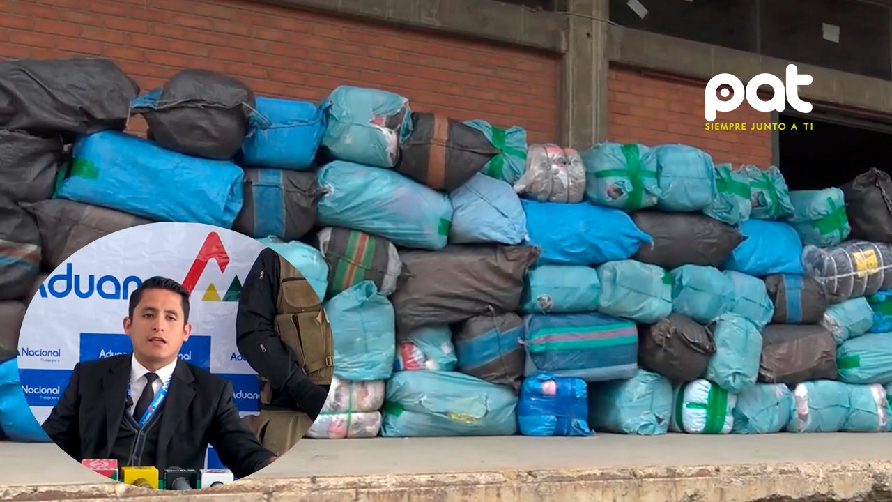 Aduana Nacional comisa ropa usada y televisores sin documentación