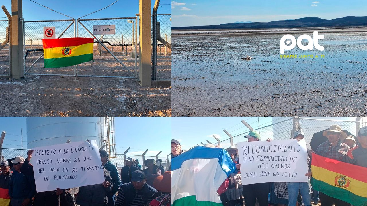 Comunarios de Río Grande toman pacíficamente pozos de agua que abastecen a la planta de YLB