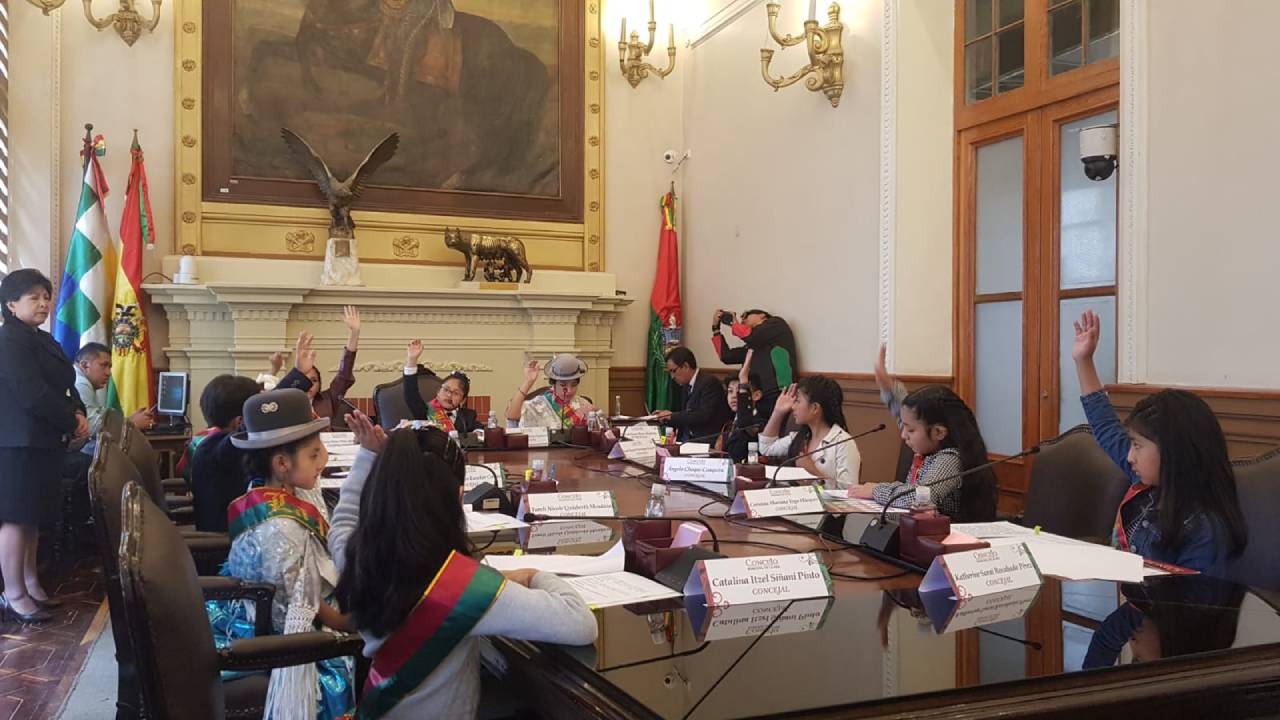 Dos leyes fueron aprobadas por el Concejo infantil que sesionó por primera vez de manera formal