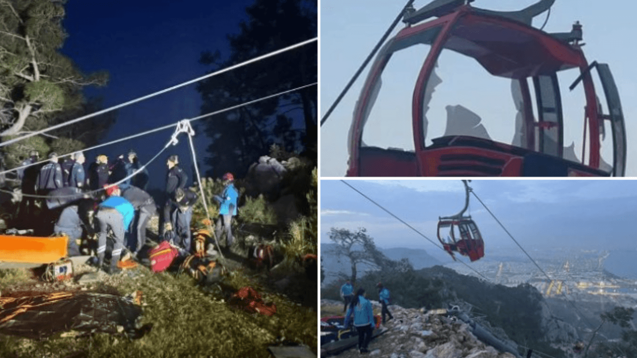 Accidente en teleférico de Antalya: una persona muerta y varios heridos