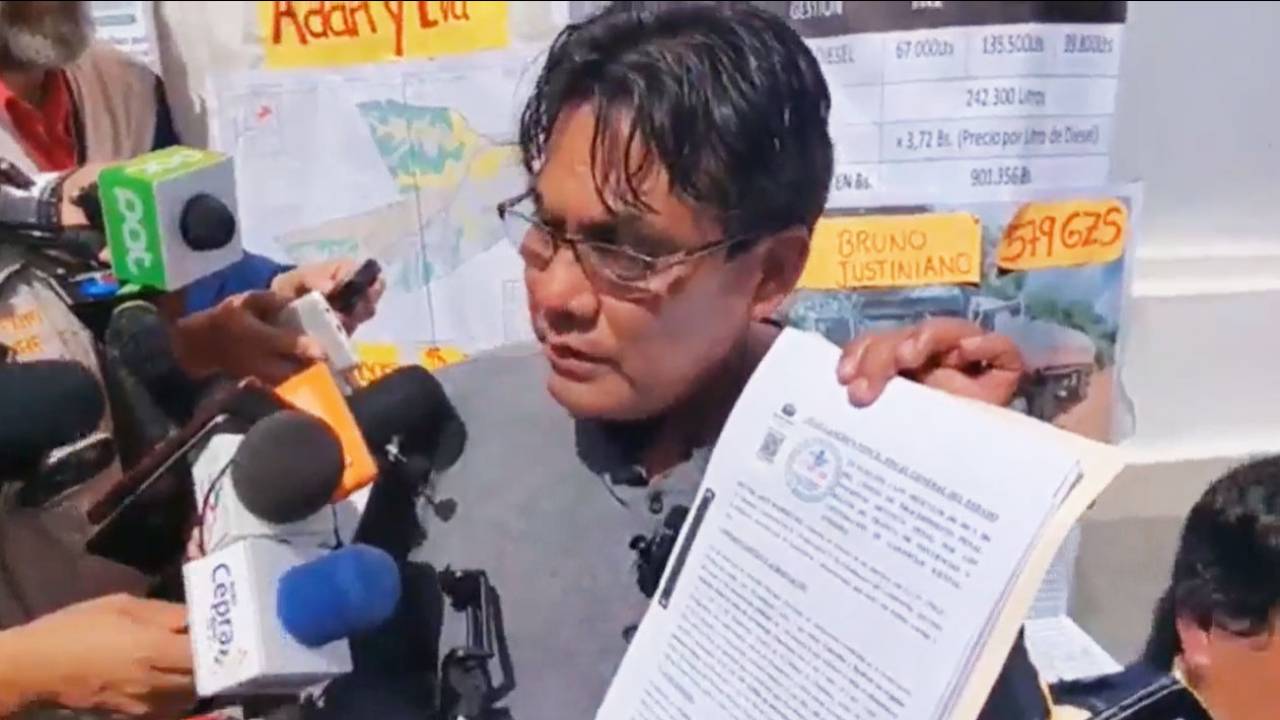 Diputado "Evista"  formaliza denuncia en contra del hijo del Presidente Luis Arce 