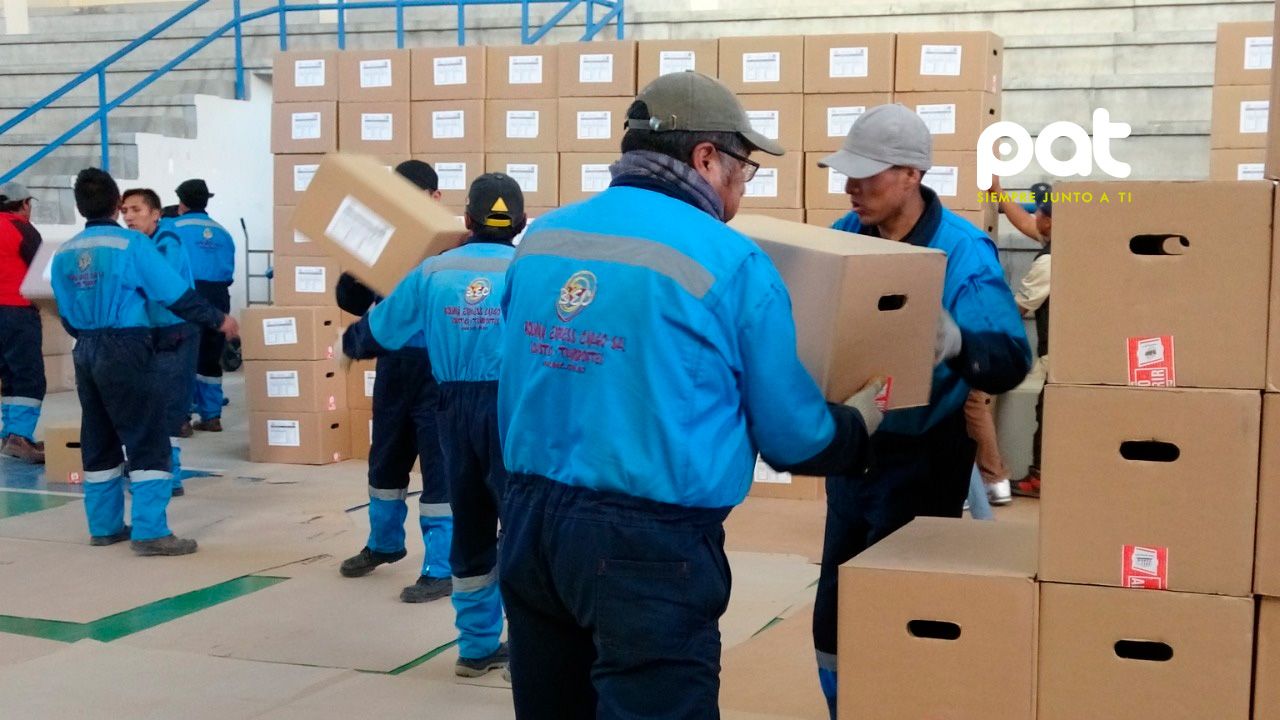 Material censal de Pando ya está en centro de acopio nacional en La Paz