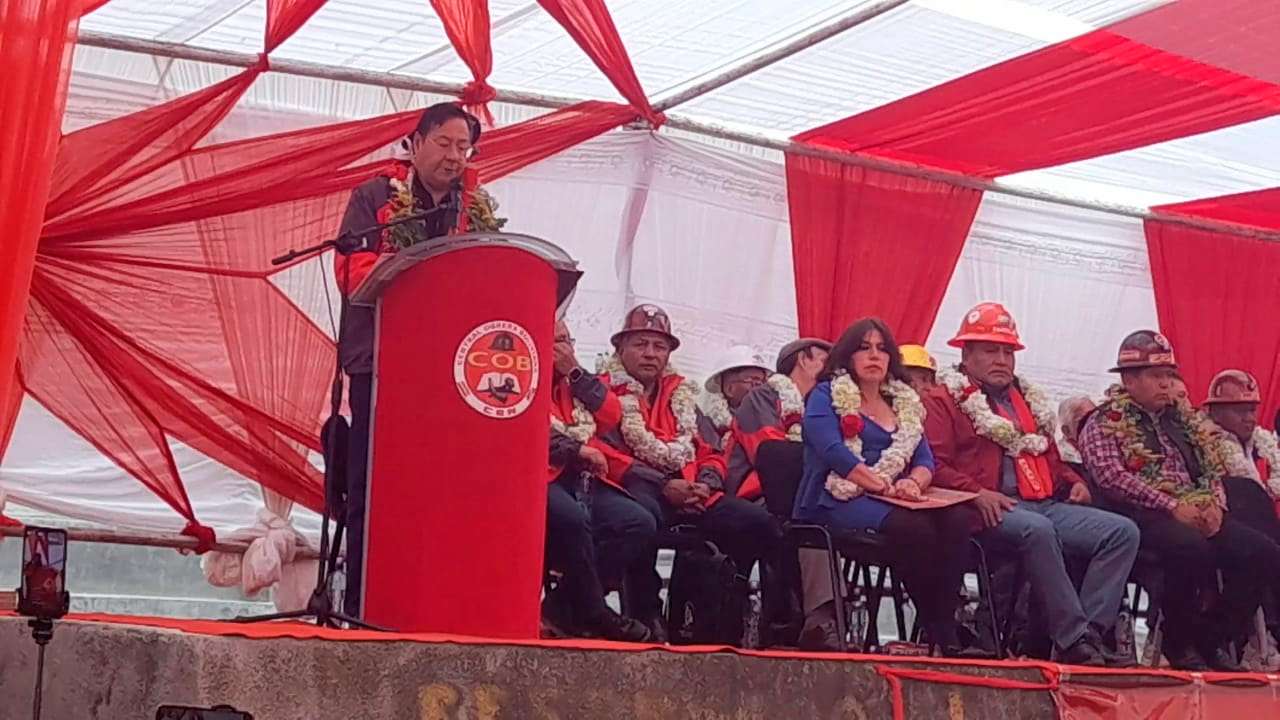 El presidente Luis Arce participó en el 72° aniversario de la Central Obrera Boliviana