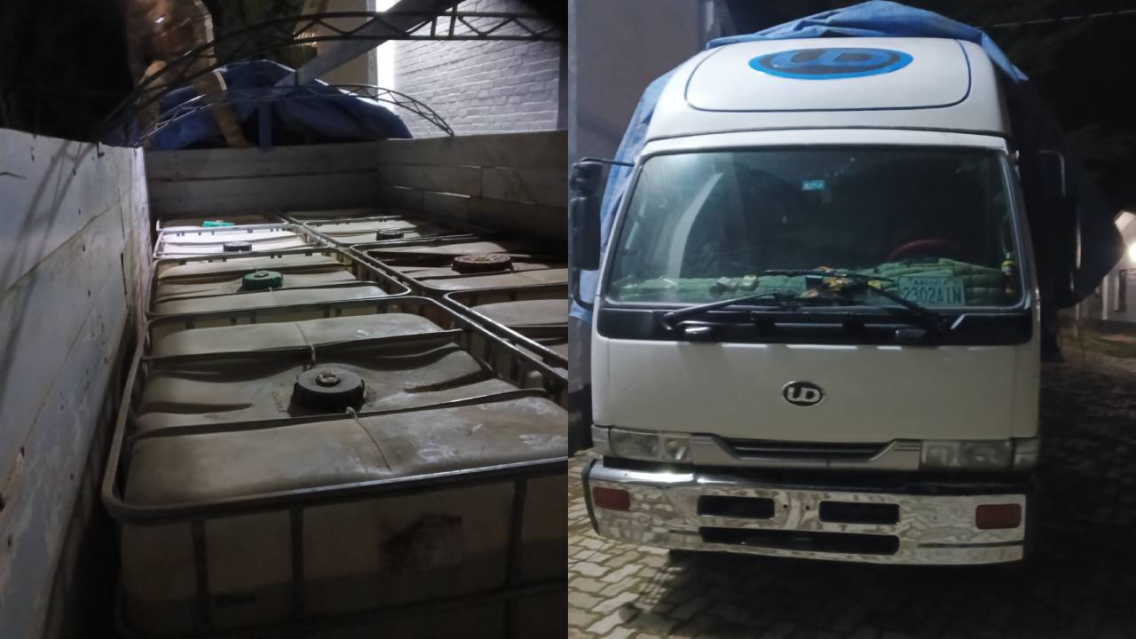 Ocho mil litros de diésel de contrabando fue recuperado por efectivos del CEO-LCC