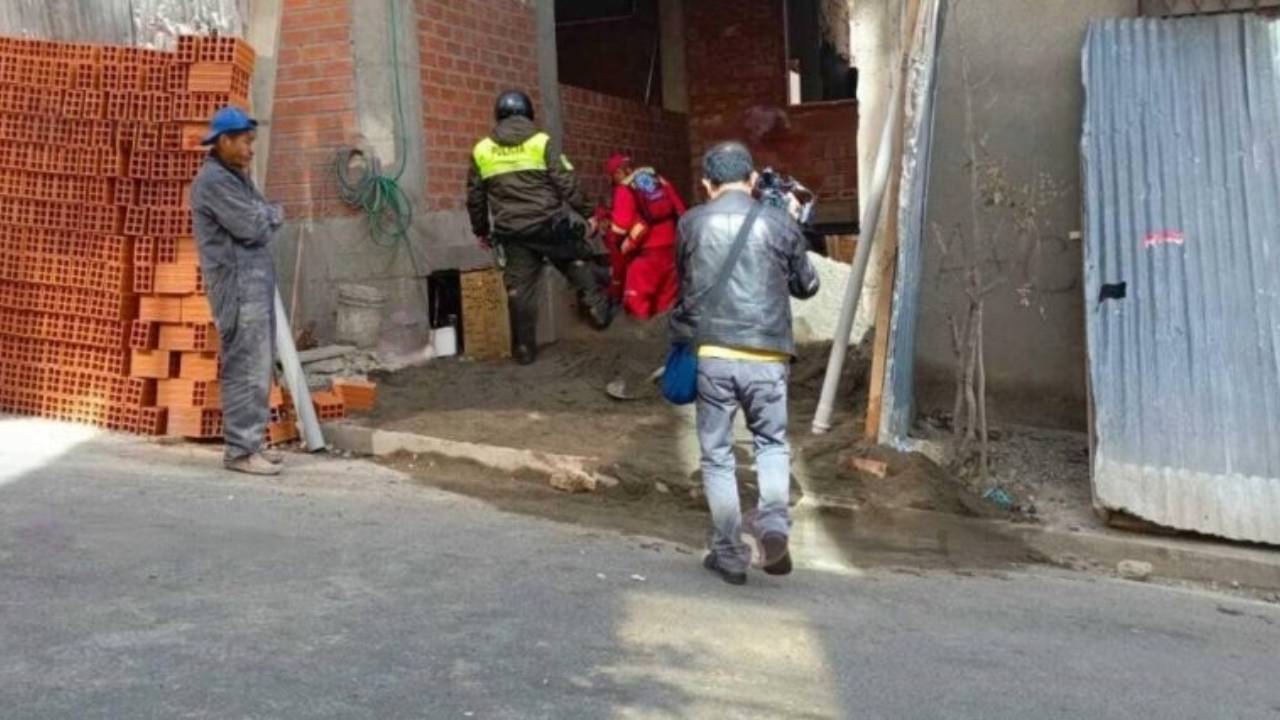  Obrero cae desde segundo piso en zona de Villa Fátima de La Paz