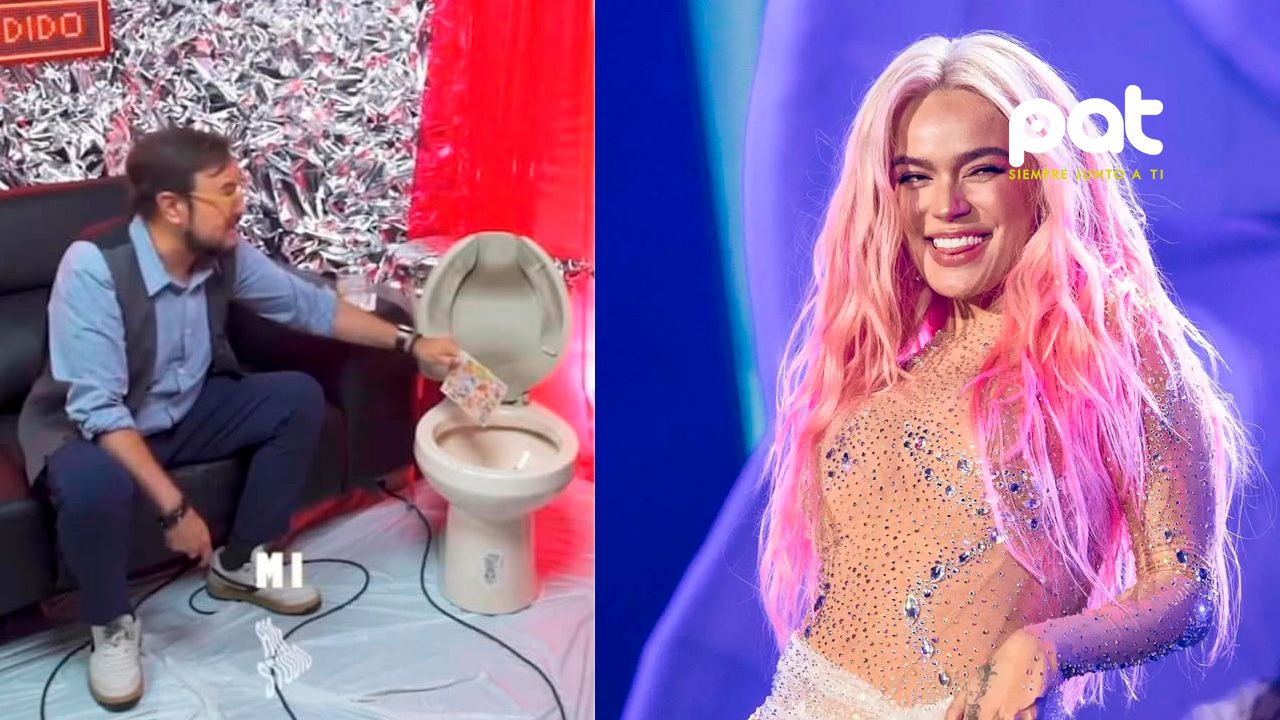 Aleks Syntek "declara la guerra" al reggaetón tirando disco de Karol G por el inodoro