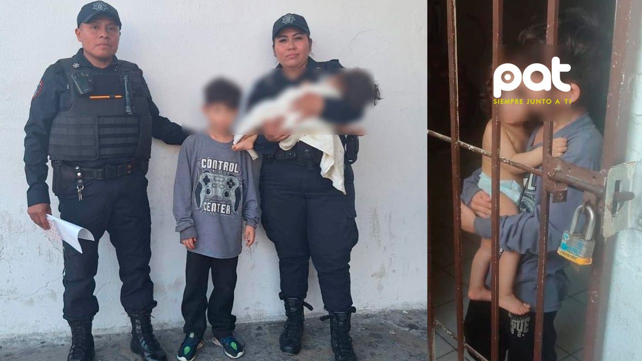 Niños encerrados y abandonados, uno de ellos de apenas 8 meses