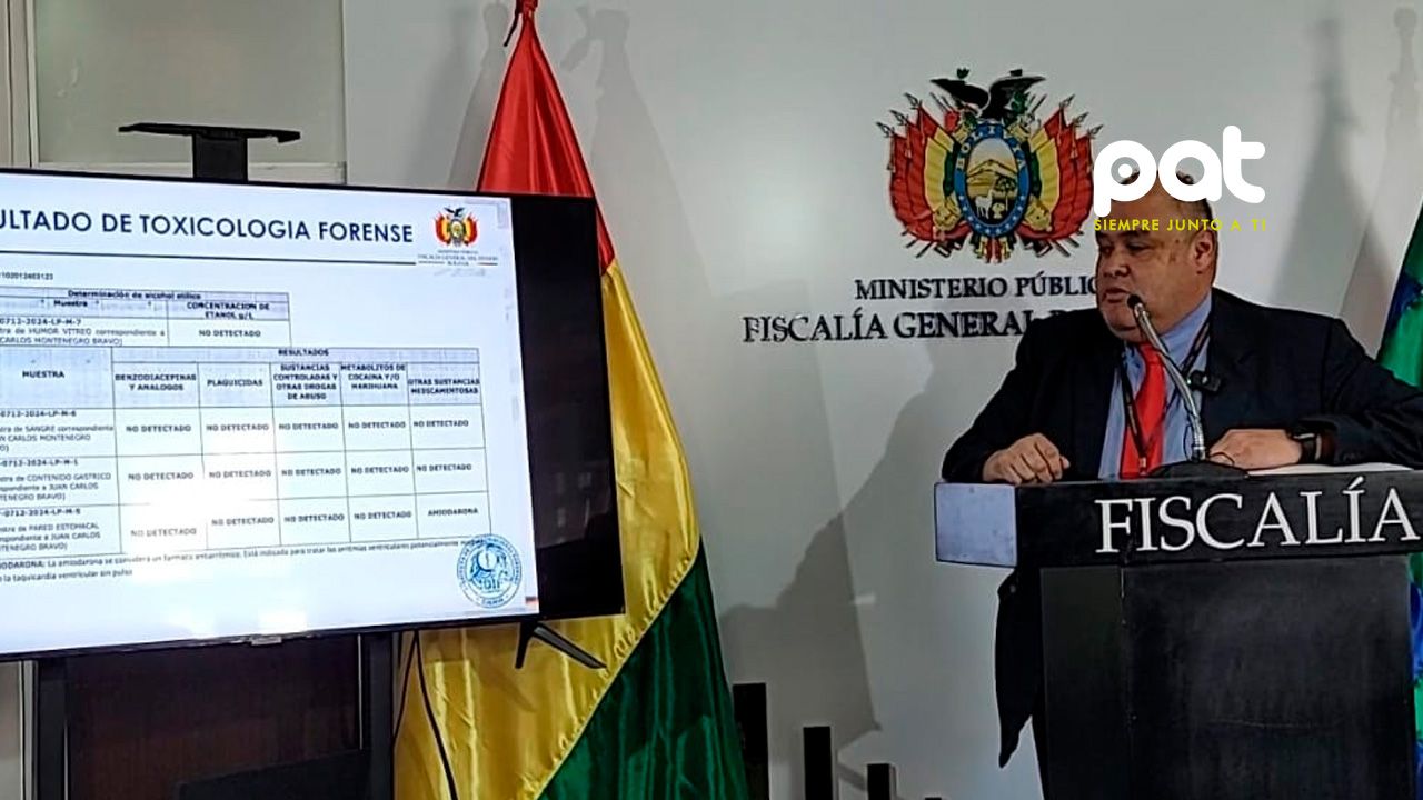 Resultado de toxicología forense descarta sustancias tóxicas en el cuerpo del Ing. Juan Carlos Montenegro