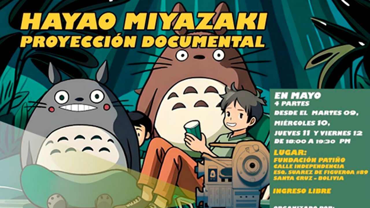 En Fundación Patiño presentarán un documental del director de anime Hayao Miyazaki   