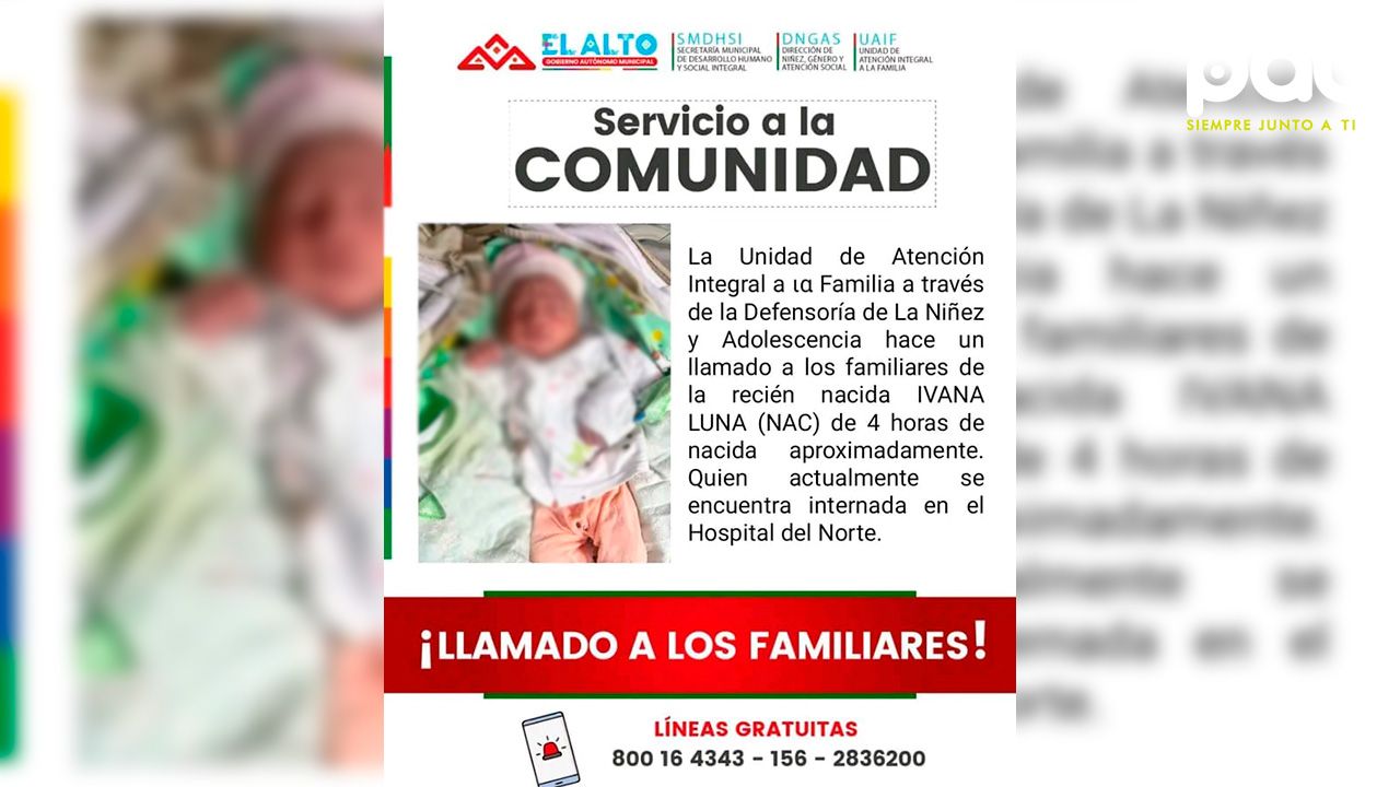 Alcaldía resguarda a recién nacida abandonada en el hogar 24 Horas