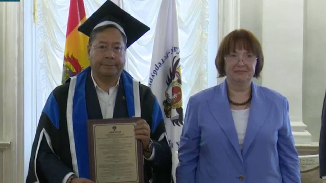 Universidad rusa confiere título de ‘Doctor Honoris Causa’ al Presidente Arce