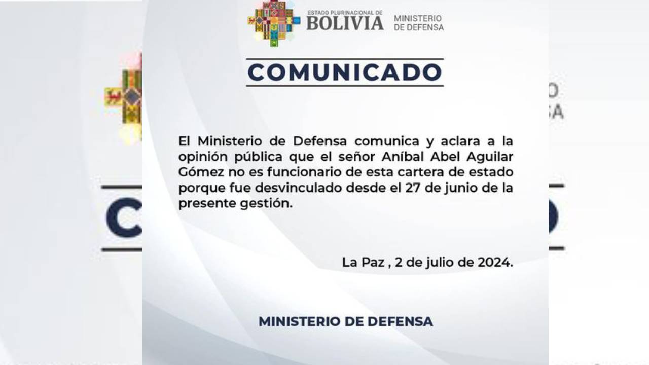 Comunicado a la Opinión Pública