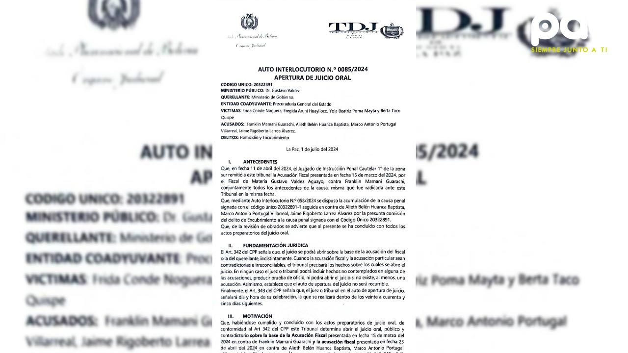 Inicia Juicio oral contra cuatro policías por muerte de tres personas durante conflictos de 2019