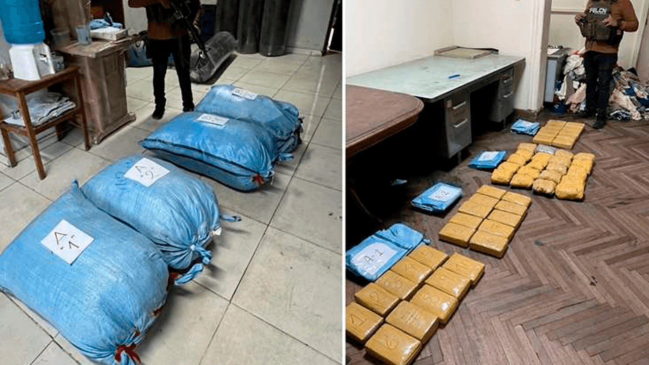 Frustran envío de 50 paquetes de marihuana ocultos en encomienda de ropa