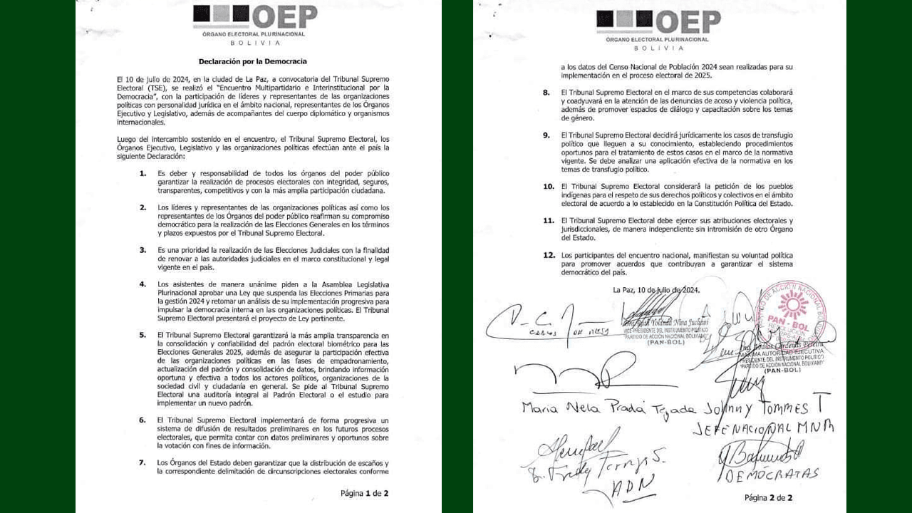 Declaración por la Democracia
