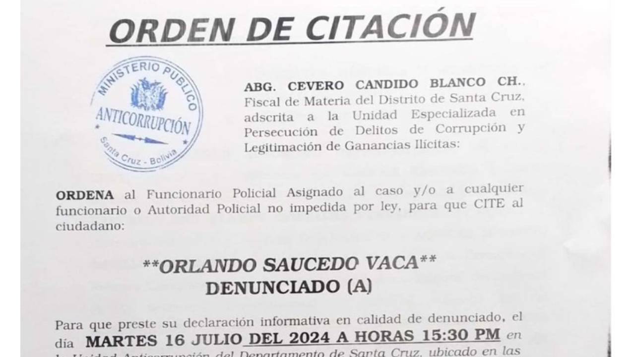 Diputado Rolando Cuéllar denuncia compra irregular de carro bombero en Santa Cruz