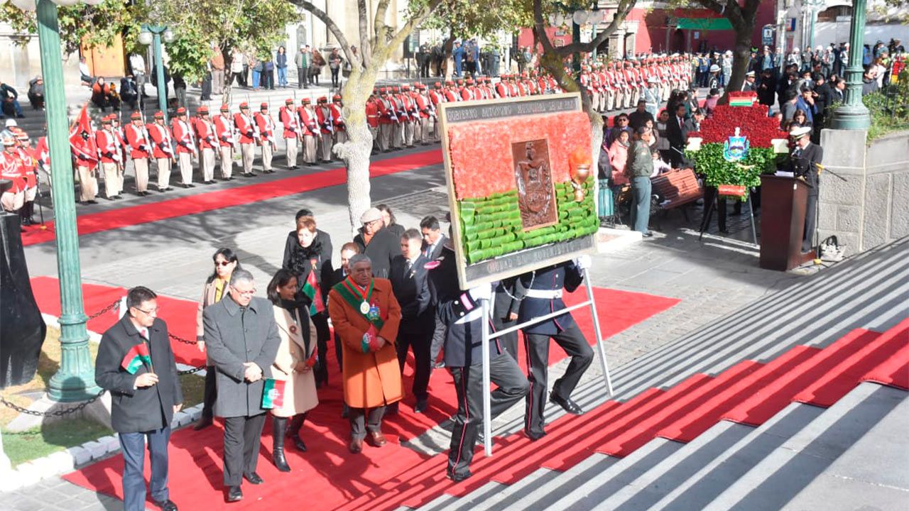 La Paz rinde honores a Pedro Domingo Murillo