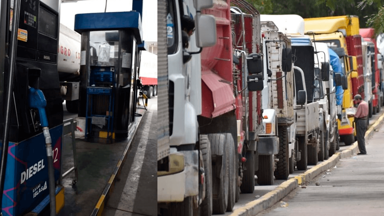 Transporte pesado da 24 horas al gobierno para solucionar falta de diésel