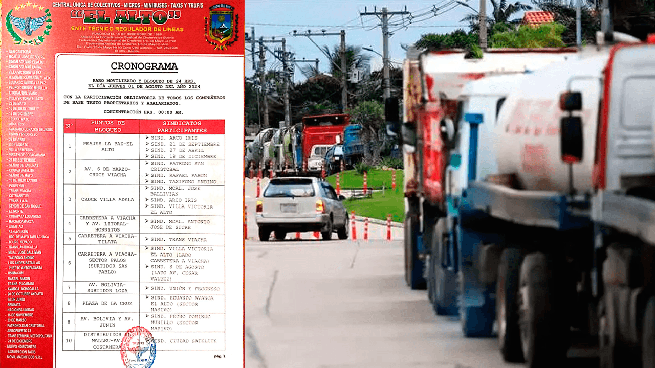 Transporte pesado anuncia paro indefinido y bloqueos en todo el país