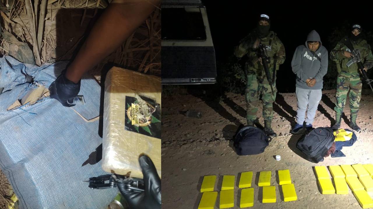FELCN incauta 35 kilos de marihuana y aprehende a una persona en operativo antidroga en Pando