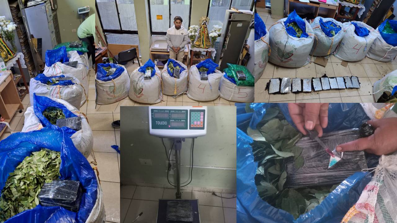 FELCN Incauta Clorhidrato de Cocaína en Tarija y Aprehende a Su Propietario