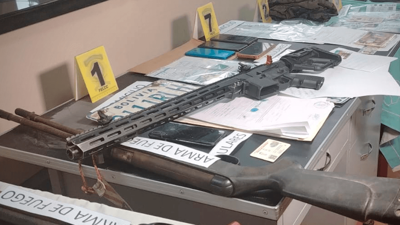 Detención y decomiso de armas en Chapare por secuestro y asesinato