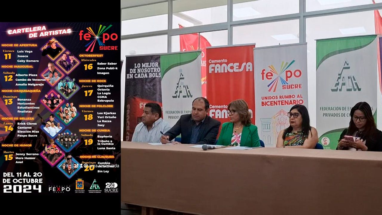 FEXPO Sucre 2024: Un Festival artístico para todos los gustos