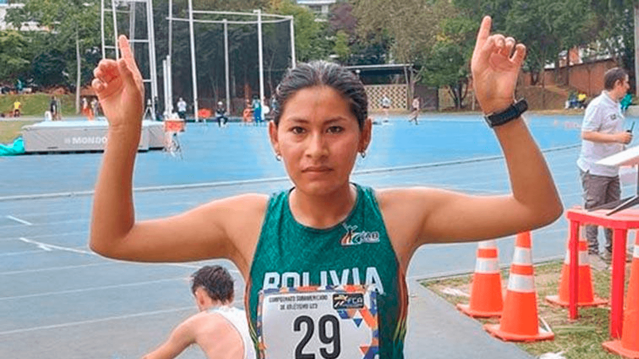 Inés Huallpa obtiene la primera medalla para Bolivia en el Sudamericano U23 de atletismo
