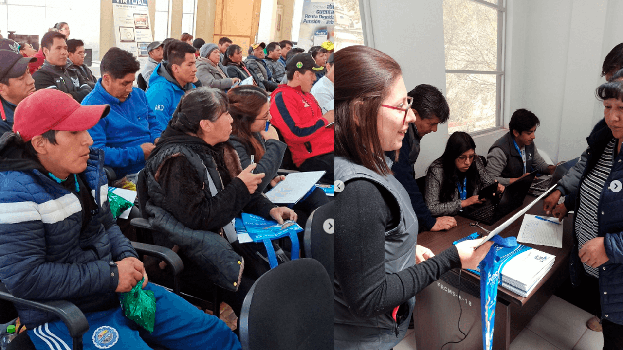 Gestora pública impulsa educación previsional en Atocha con gran asistencia de mineros