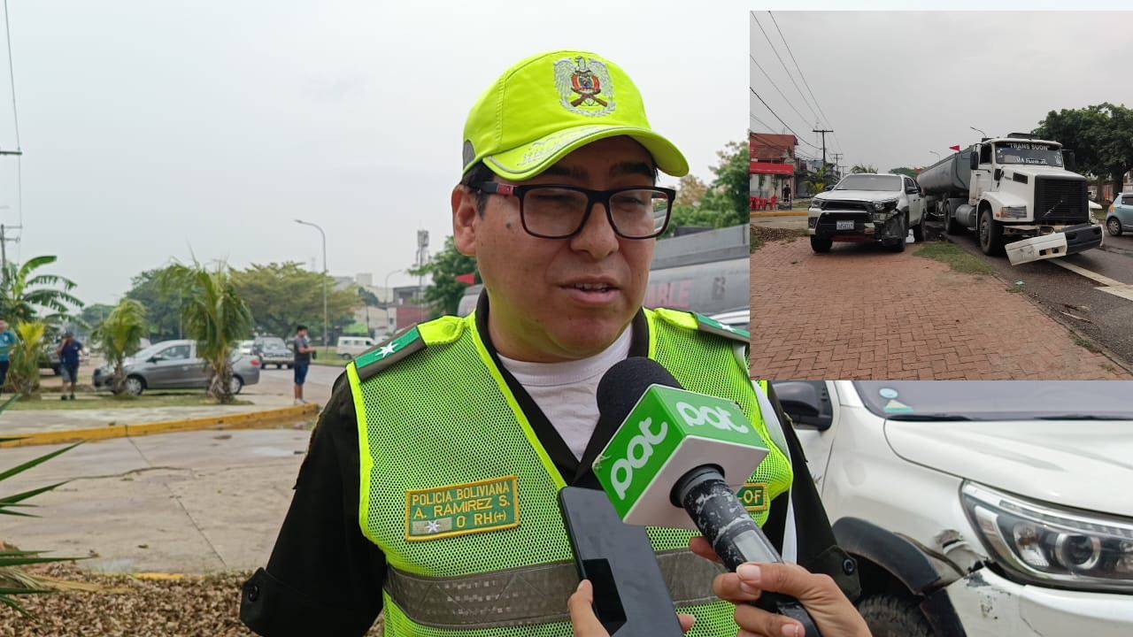 Accidente Múltiple en el 4to Anillo Involucra a Cinco Vehículos