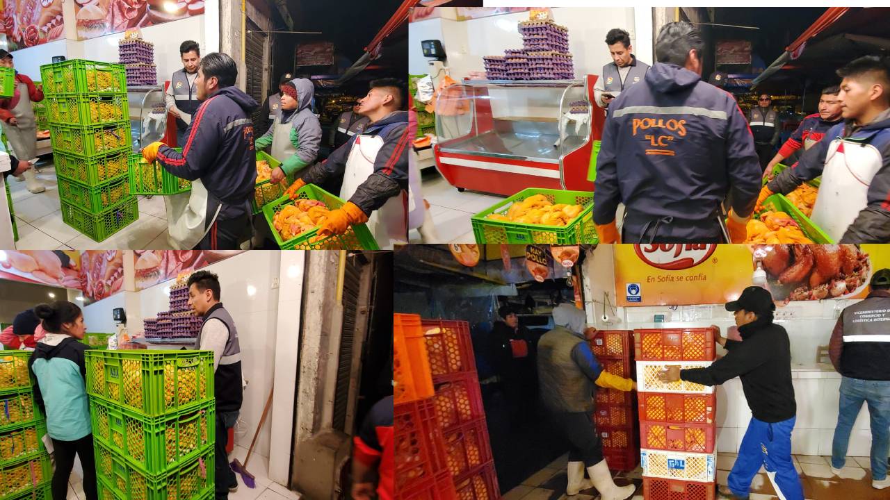 Operativo de Control para Garantizar el Precio de la Carne de Pollo en La Paz y El Alto