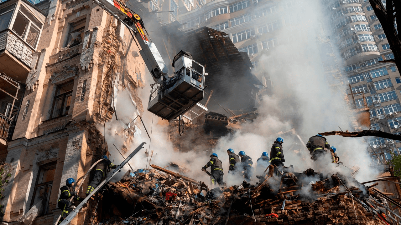Rusia lanza su mayor ataque con drones kamikaze sobre Kiev