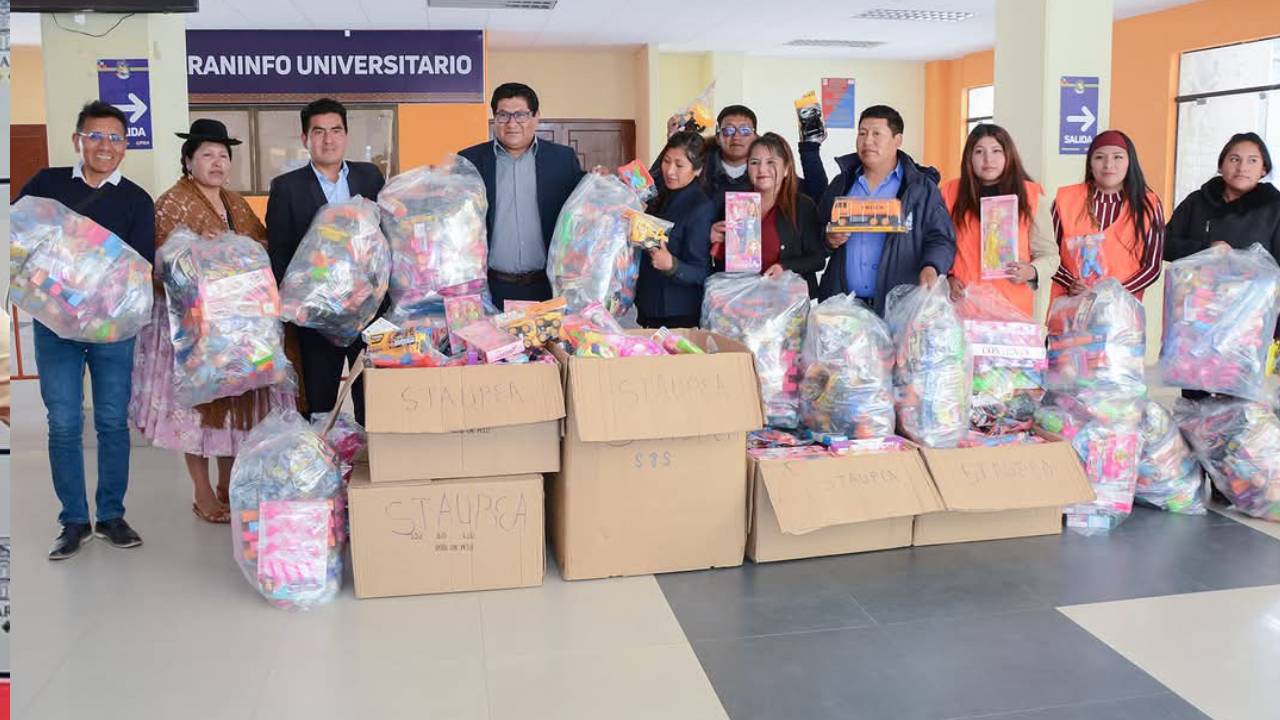 UPEA refuerza campaña navideña "Anatt'asim Wawa" para regalar sonrisas a los niños