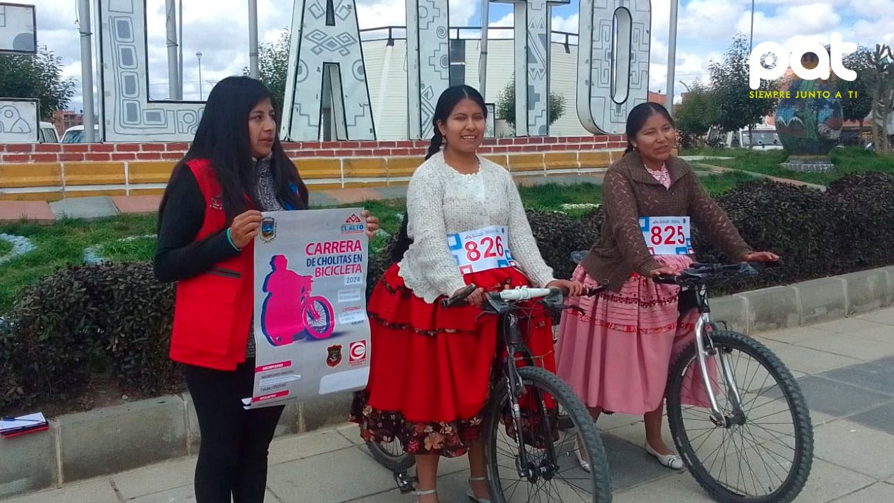 La carrera de cholitas en bicicleta vuelve este 21 de diciembre