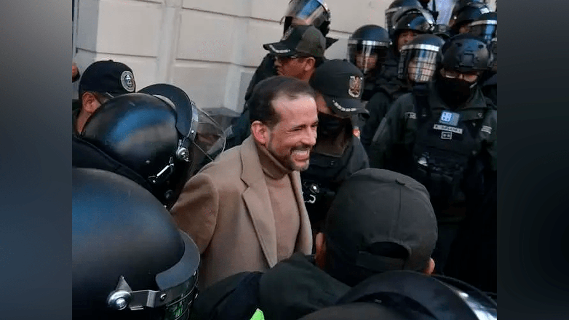 Luis Fernando Camacho asiste a audiencia del caso "Golpe de Estado I" en La Paz