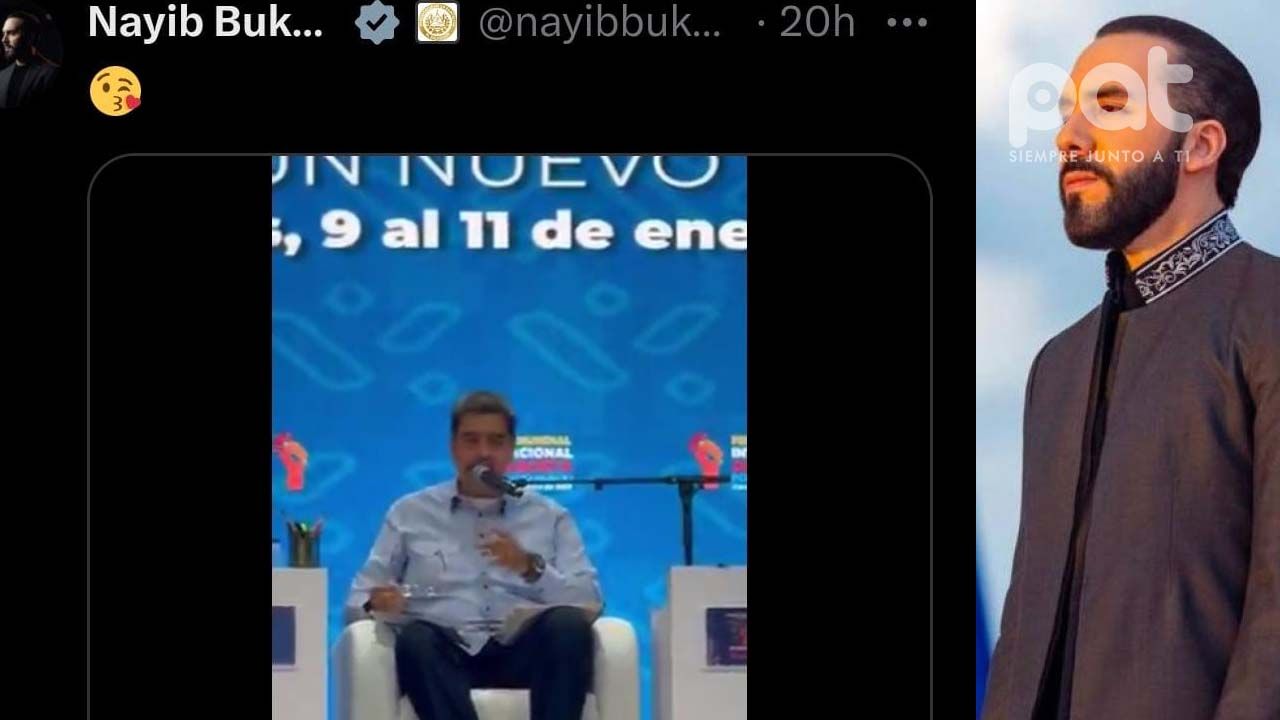 Nayib Bukele se burla de Nicolás Maduro: “Él vino calladito, él no quería que se supiera que estaba aquí"
