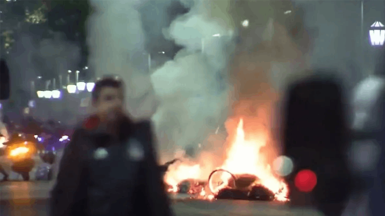 Incidentes entre hinchas de  Boca y Colo-Colo después  del partido