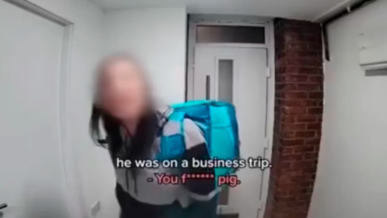 Mujer descubre infidelidad de su esposo mientras hacía una entrega de comida