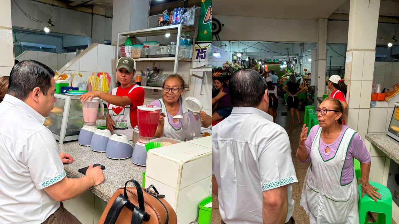Fiscal General visita a comerciantes del Mercado Florida en Santa Cruz
