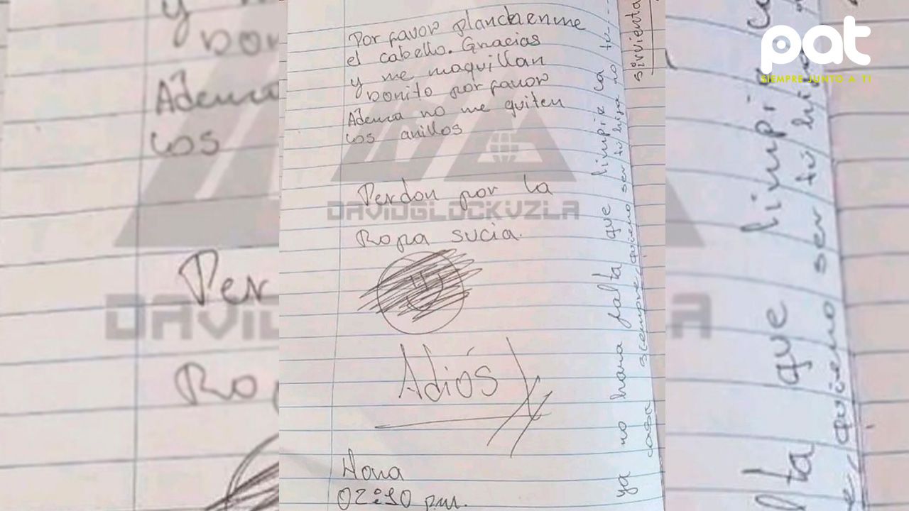 Niña de 14 años se quita la vida dejando una desgarradora carta