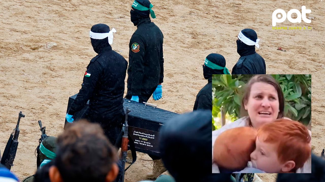 Hamas entrega los cuerpos de rehenes israelíes en una puesta en escena propagandística