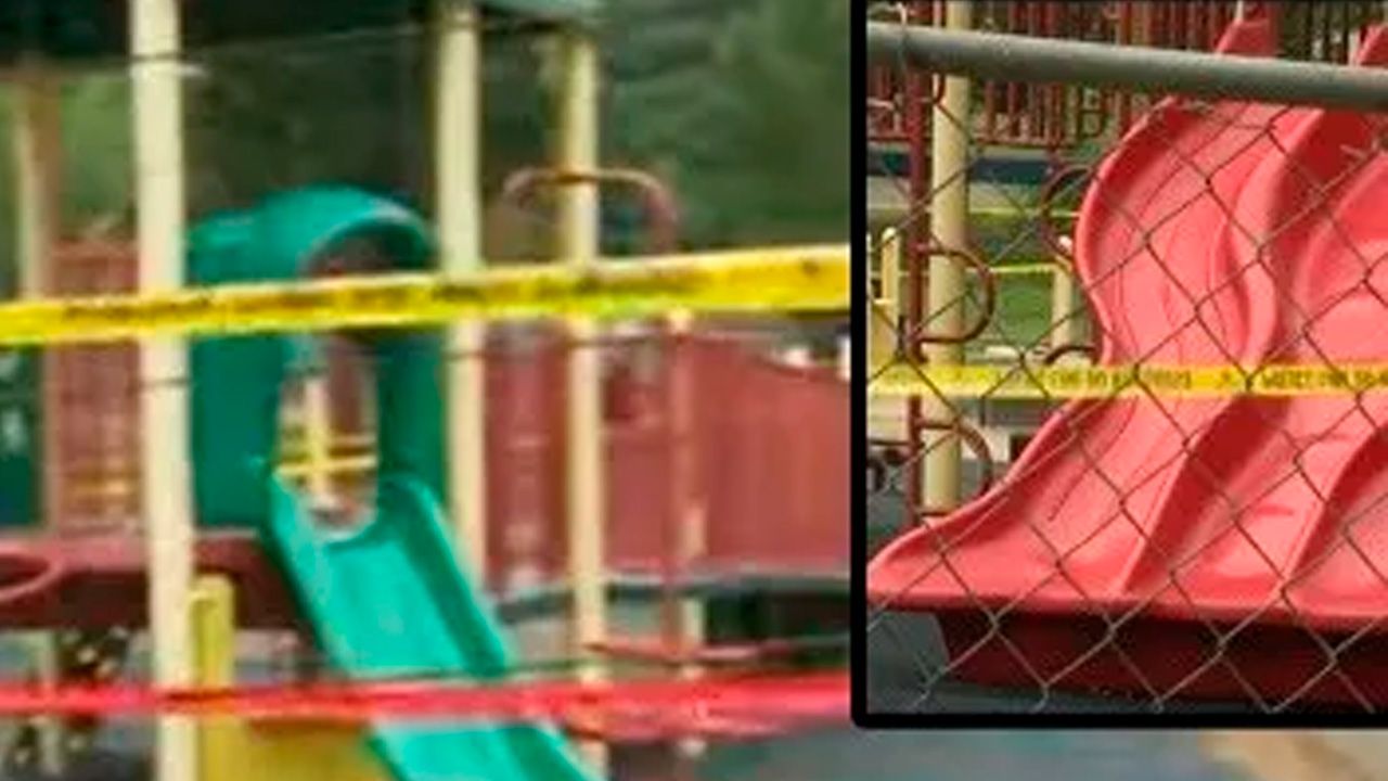 Dos niños sufren lesiones  por ácido  vertido en toboganes