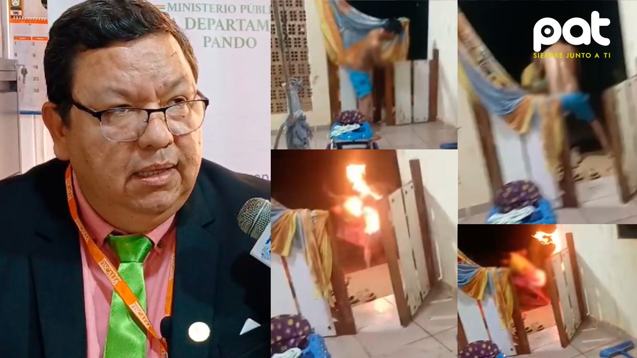 Fiscalía investiga a mujer por intentar quemar vivo a su vecino en Pando