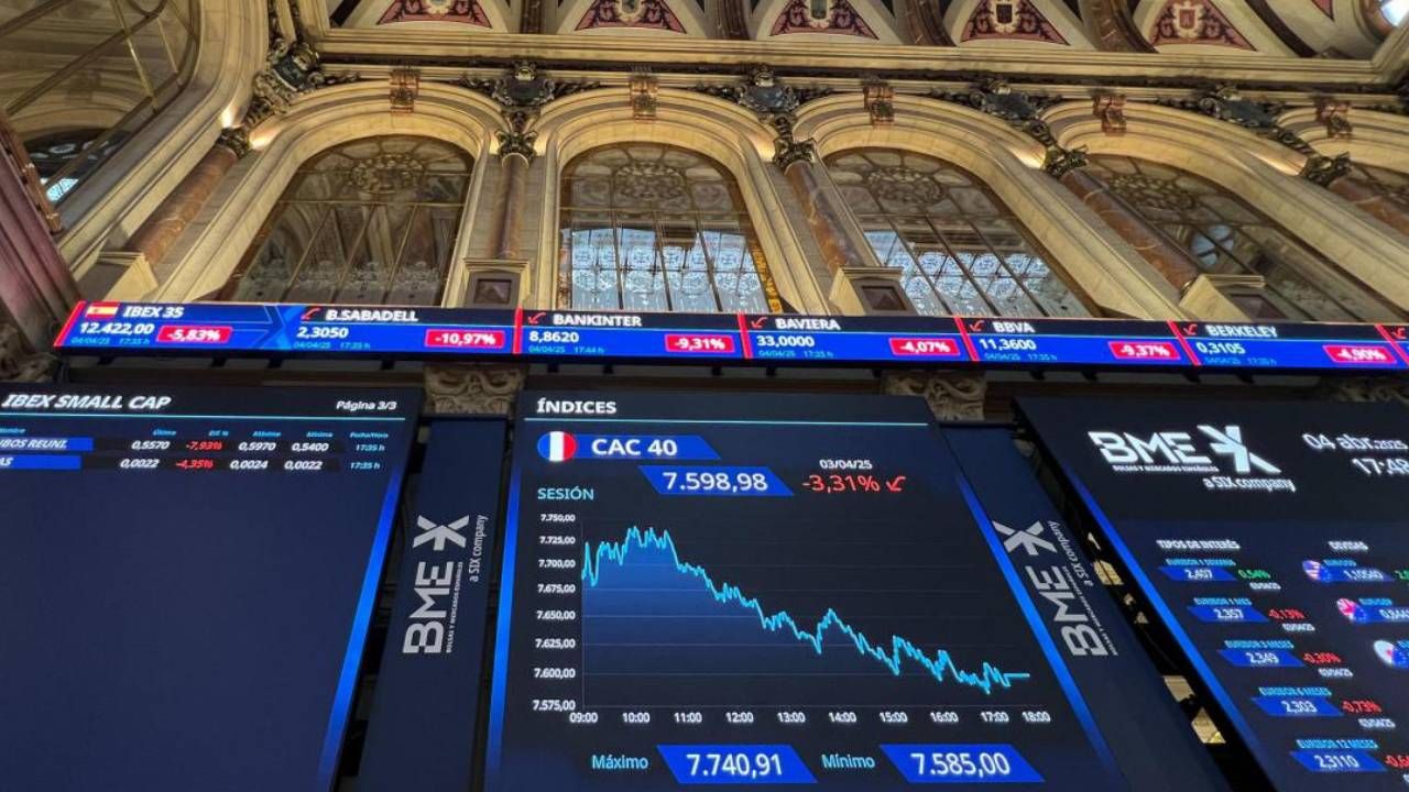 Las bolsas de valores europeas registran nuevas caídas impactadas por el plan arancelario de Trump