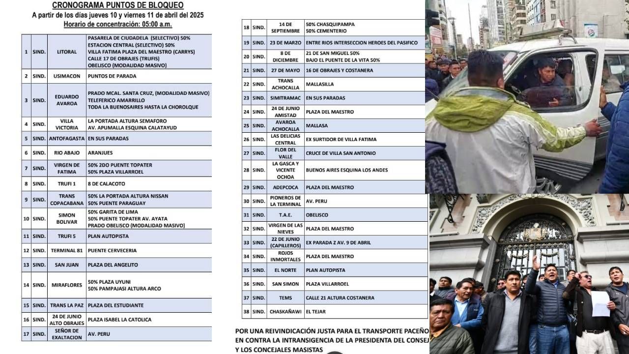 Choferes protestan ante la posible promulgación de la ley de congelamiento de tarifas