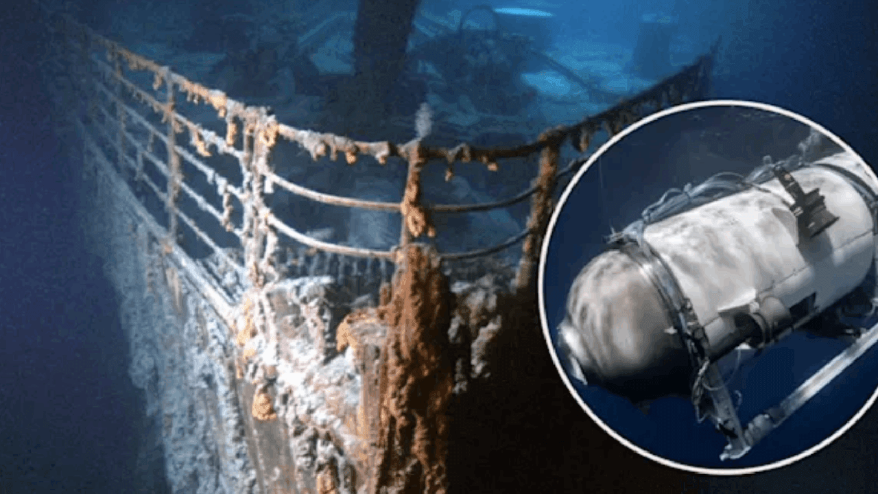 Hallazgo de "restos" en el área  de búsqueda del submarino del Titanic