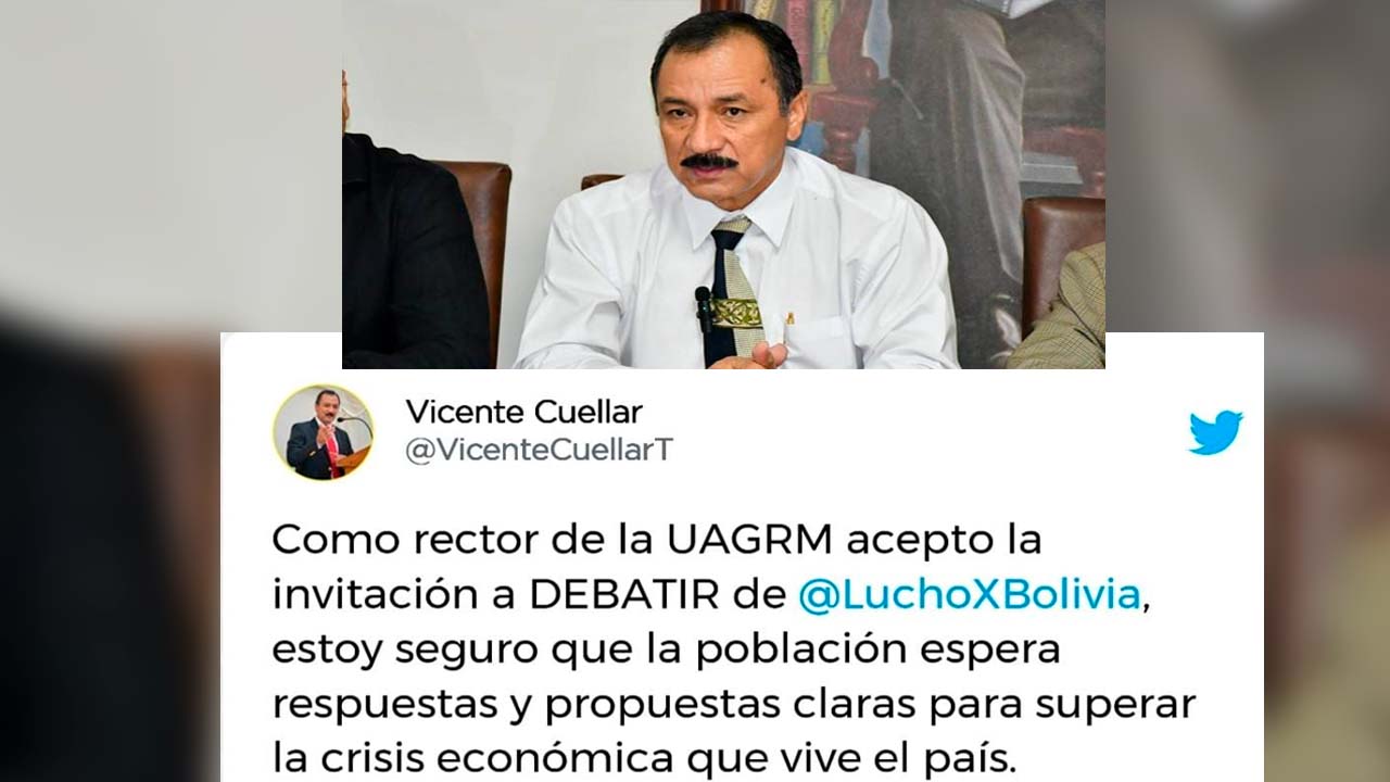 Rector de la UAGRM invitó al presidente Luis Arce a debatir el modelo cruceño