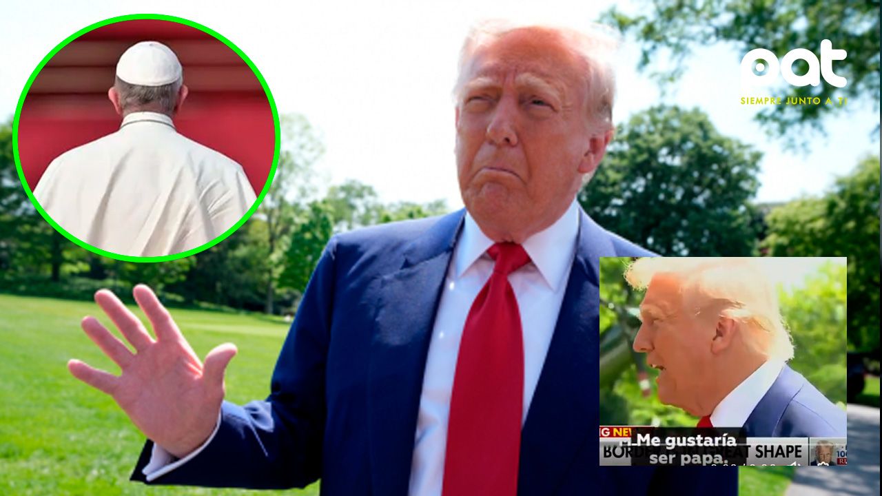 “Me gustaría ser papa”:  la sorprendente frase de Trump en medio del cónclave